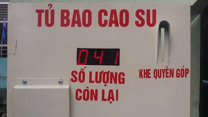 Free condom distribution machine now operational in Vietnam’s Da Nang