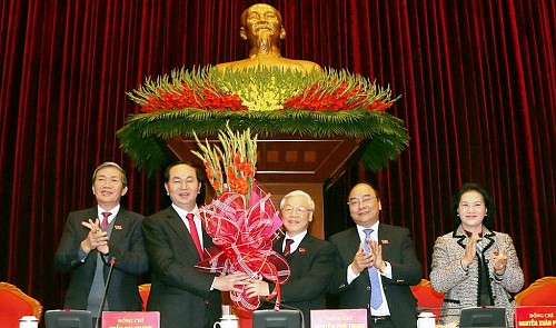 Vietnam's Party General Secretary Nguyen Phu Trong wins re-election