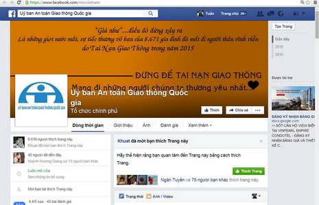 Vietnam’s traffic safety committee sets up Facebook page to welcome feedback