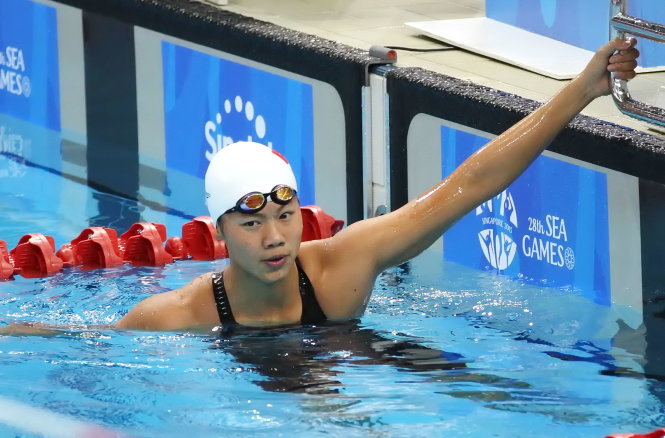 Vietnamese talent beats US stars to win Arena Pro Swim Series silver