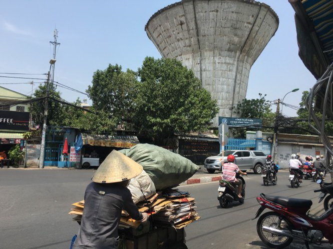 Ho Chi Minh City water towers in their dying moments