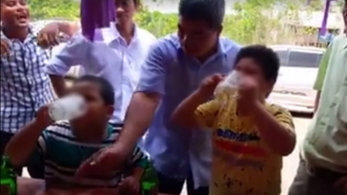 Video of Vietnamese kids in beer drinking challenge sparks fury