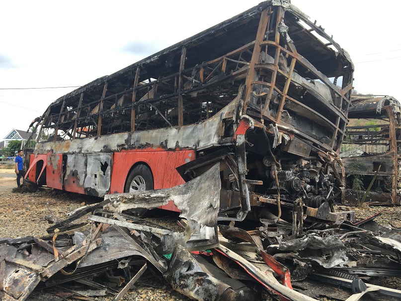 Burnt remains of fatal crash victims in southern Vietnam to be identified