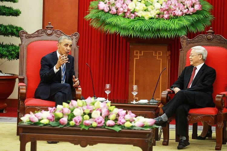 President Obama holds talks with Vietnamese Party chief