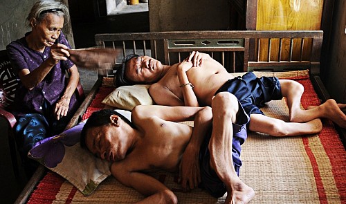 Elderly Vietnamese woman devotes life to disabled sons