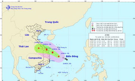 Gloom returns to southern, central regions as depression edges toward Vietnam