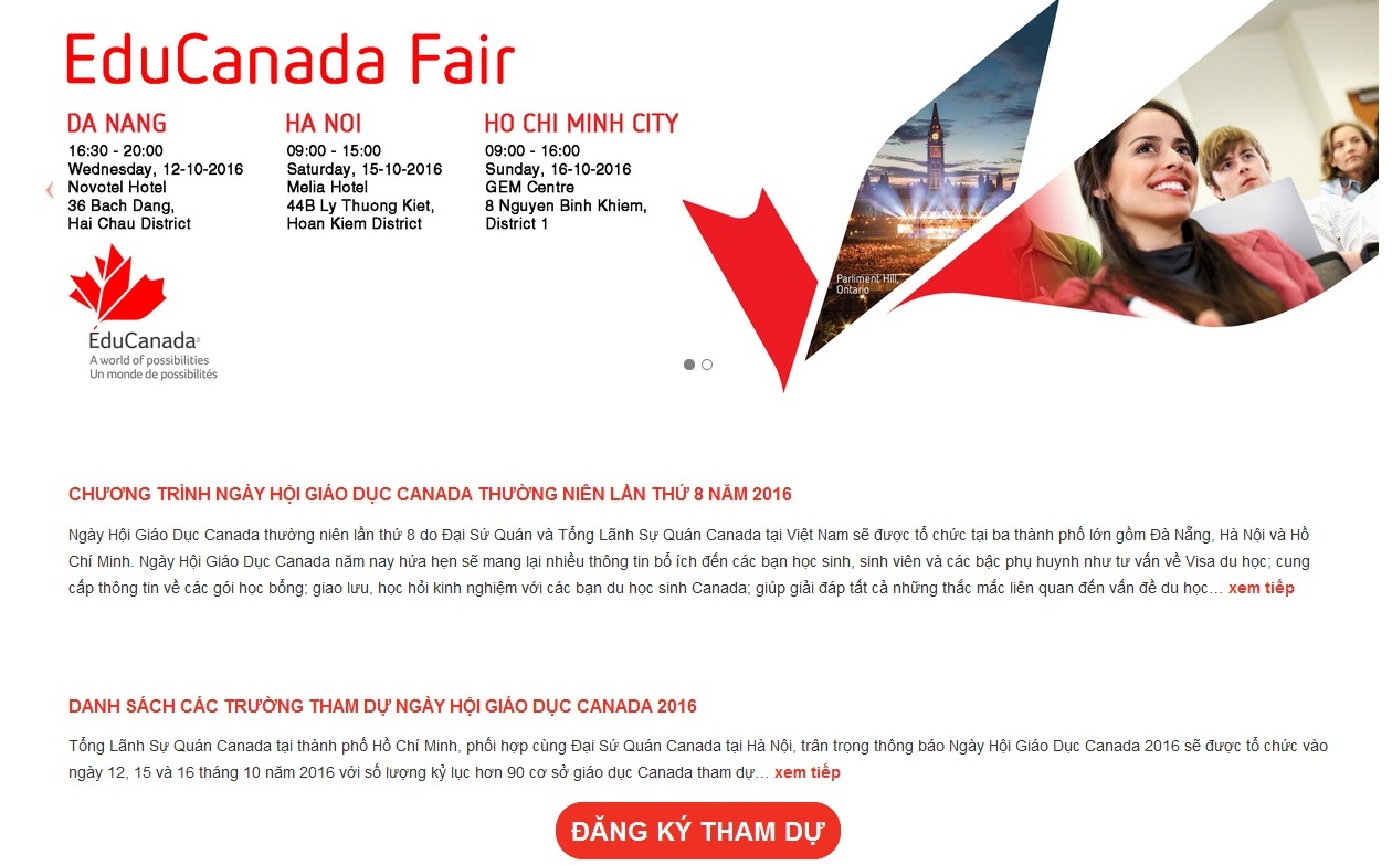 Over 100 Canadian institutions to join education fair in Vietnam