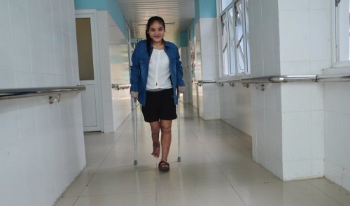 One-legged Vietnamese girl’s dream comes true