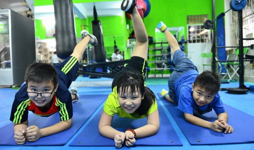 Ho Chi Minh City kids train hard to shed weight