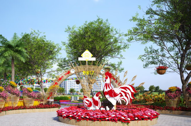 Phu My Hung celebrates Year of Rooster with flower festival