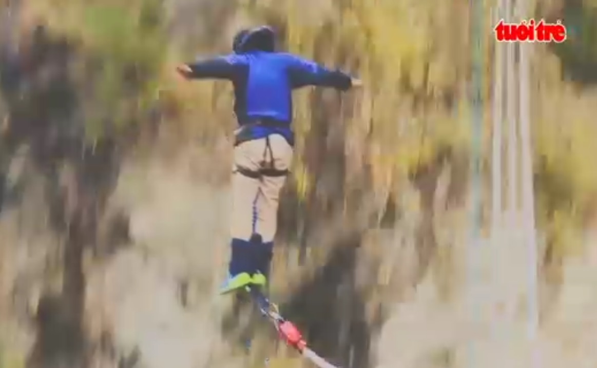 Experiencing bungee jumping in New Zealand