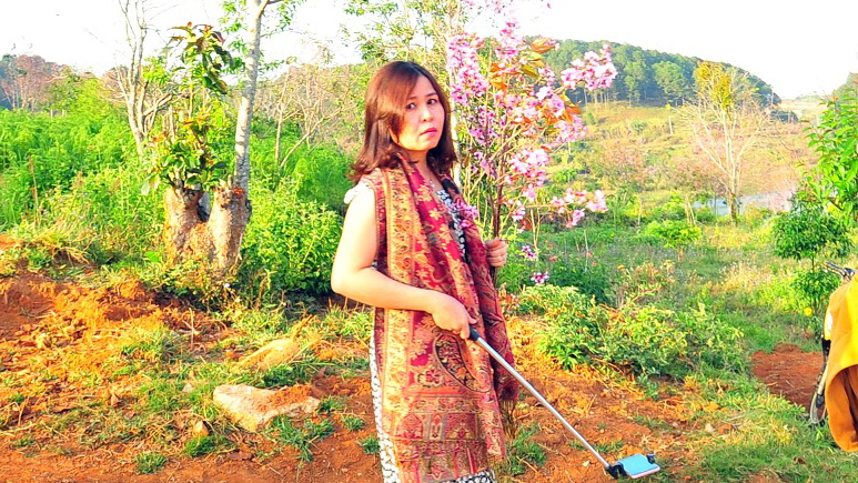Justice dept official trashed for picking cherry blossom in Da Lat