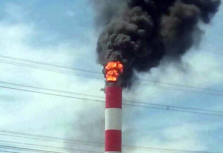 Vietnam’s thermal power plant catches fire during turbine test