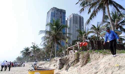 Da Nang’s coastline suffers serious erosion