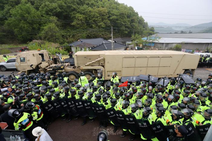 U.S. moves THAAD to South Korean site as North Korea boasts fire power