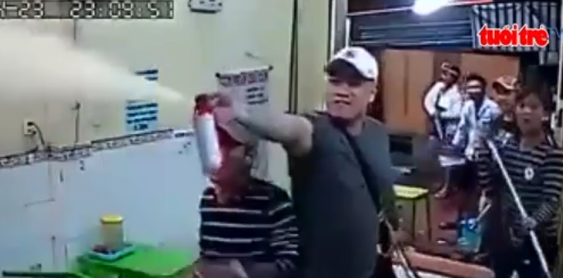 Ice-cream shop vandalized in downtown Ho Chi Minh City