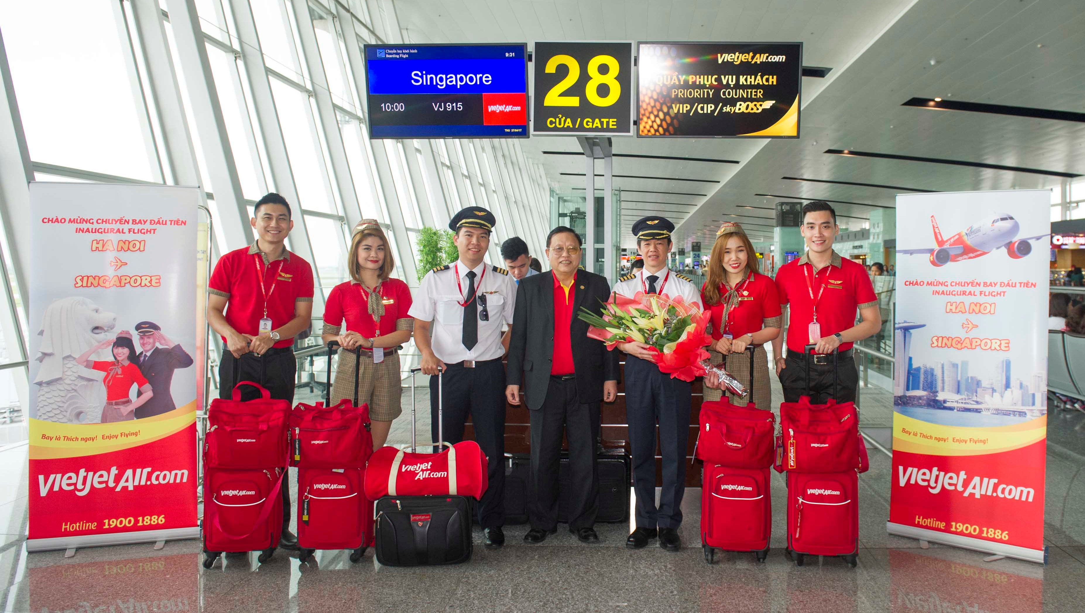 Vietjet inaugurates Hanoi-Singapore service