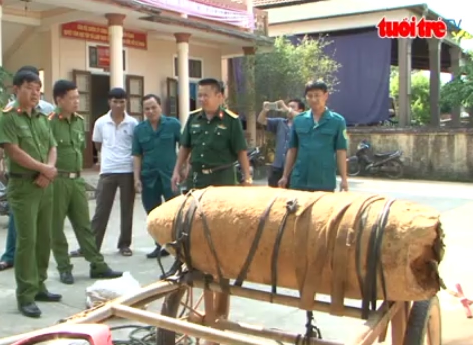 Man transporting 300-kg bomb arrested in Quang Tri Province
