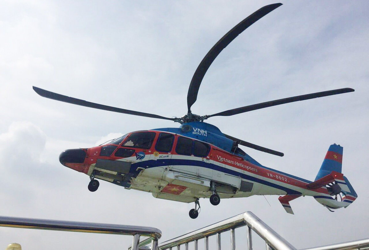Test flight conducted for new helipad in downtown Ho Chi Minh City