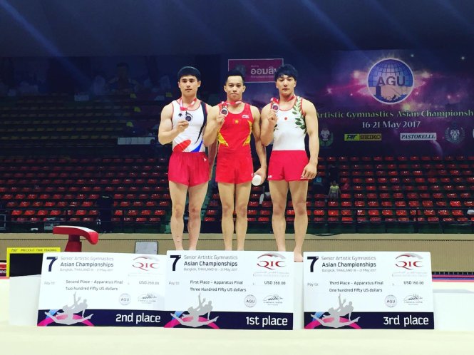 Vaulter wins Vietnam’s first ever gymnastics gold at Asian championships