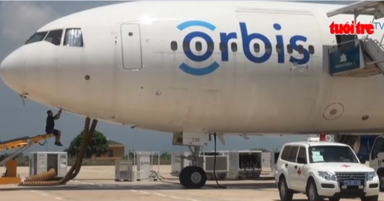 Orbis Flying Eye Hospital arrives in central Vietnam