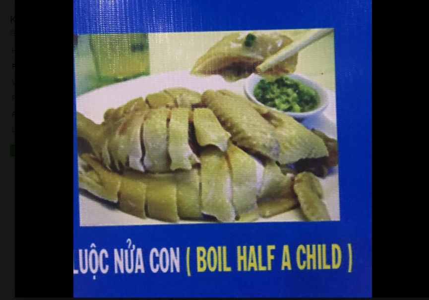 Spoon and pillow for lunch? Vietnam eatery goes viral with unrivaled English menu