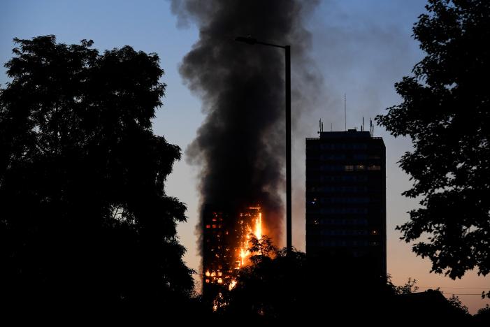 Huge fire engulfs 27-storey London tower block, people injured