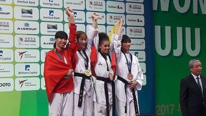 20-yr-old clinches Vietnam’s first-ever World Taekwondo Championship silver
