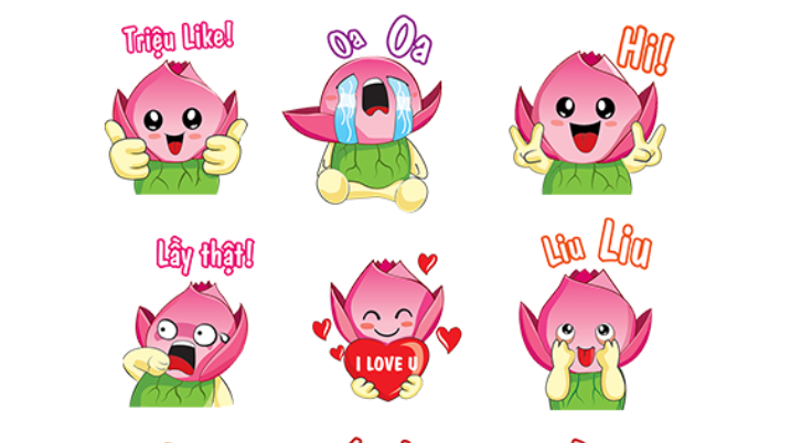 In Vietnam, provincial mascot inspires stickers of local chat app