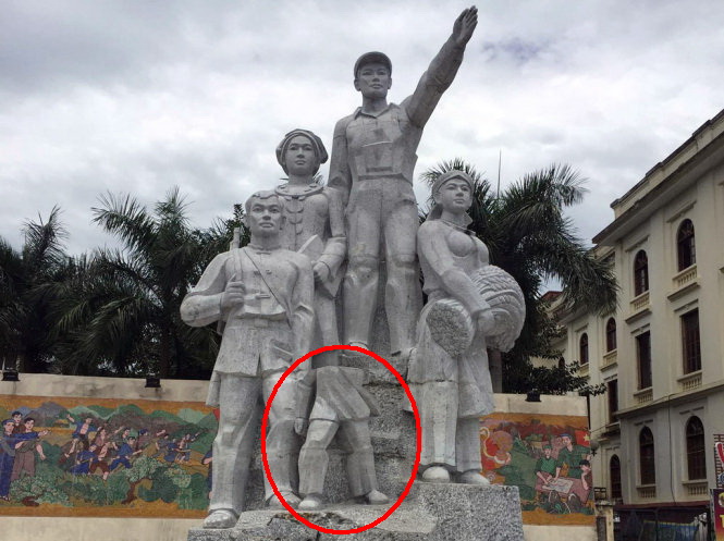 ​Mischievous boy blamed for toppling costly stone statue in northern Vietnam