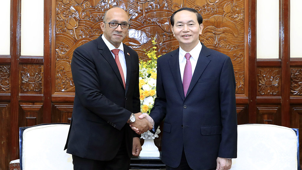 ​State President Tran Dai Quang receives Cuban Ambassador to Vietnam