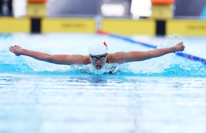 Vietnam’s two-time Olympic swimmer defeated at national tournament
