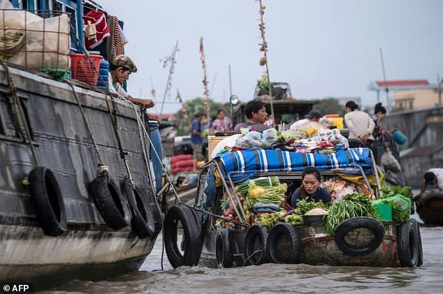 ​Vietnam floating market struggles to stay above water