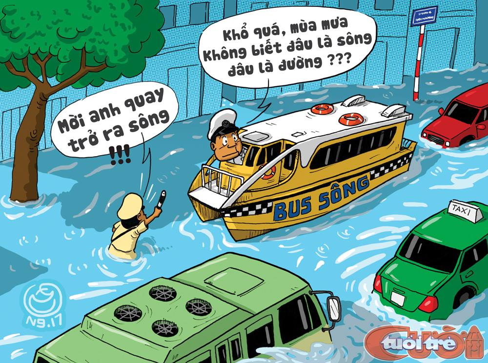 Cartoon: Traffic in Vietnam