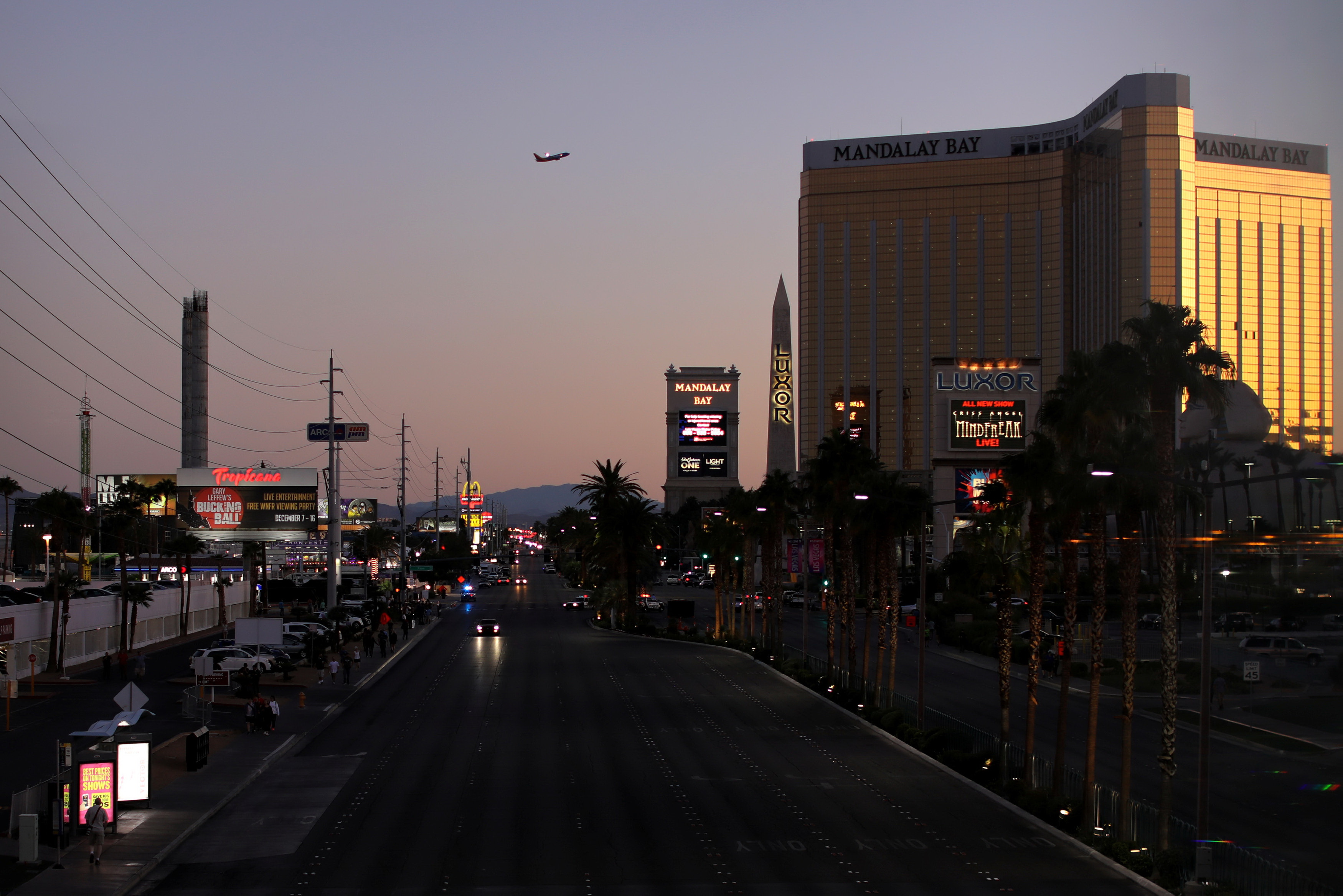 A day after a massacre, Vegas is not quite Vegas