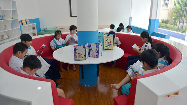 A space for students to read. Photo: Tuoi Tre