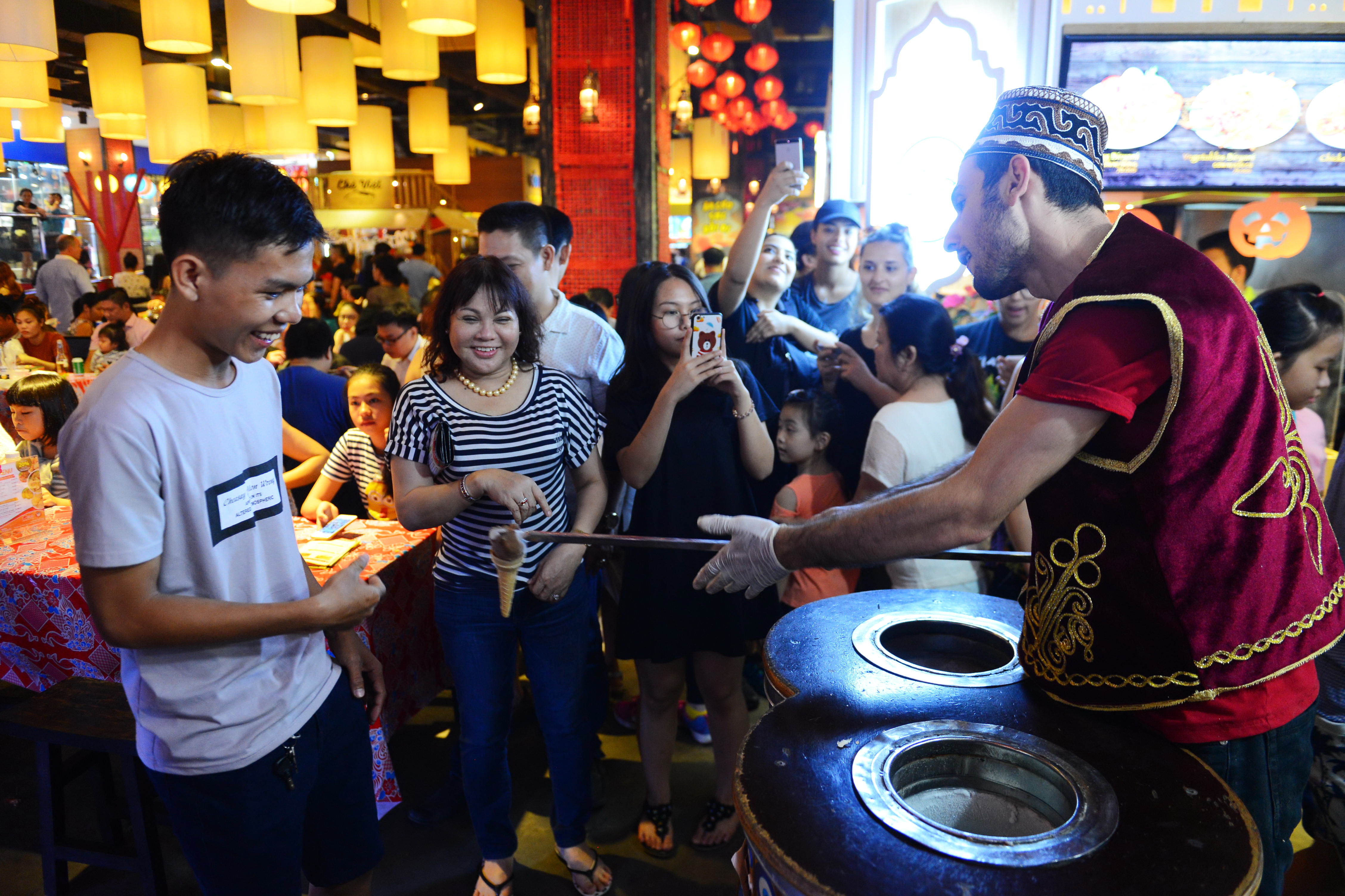 Experience diverse Asian cuisine at Saigon underground trade center