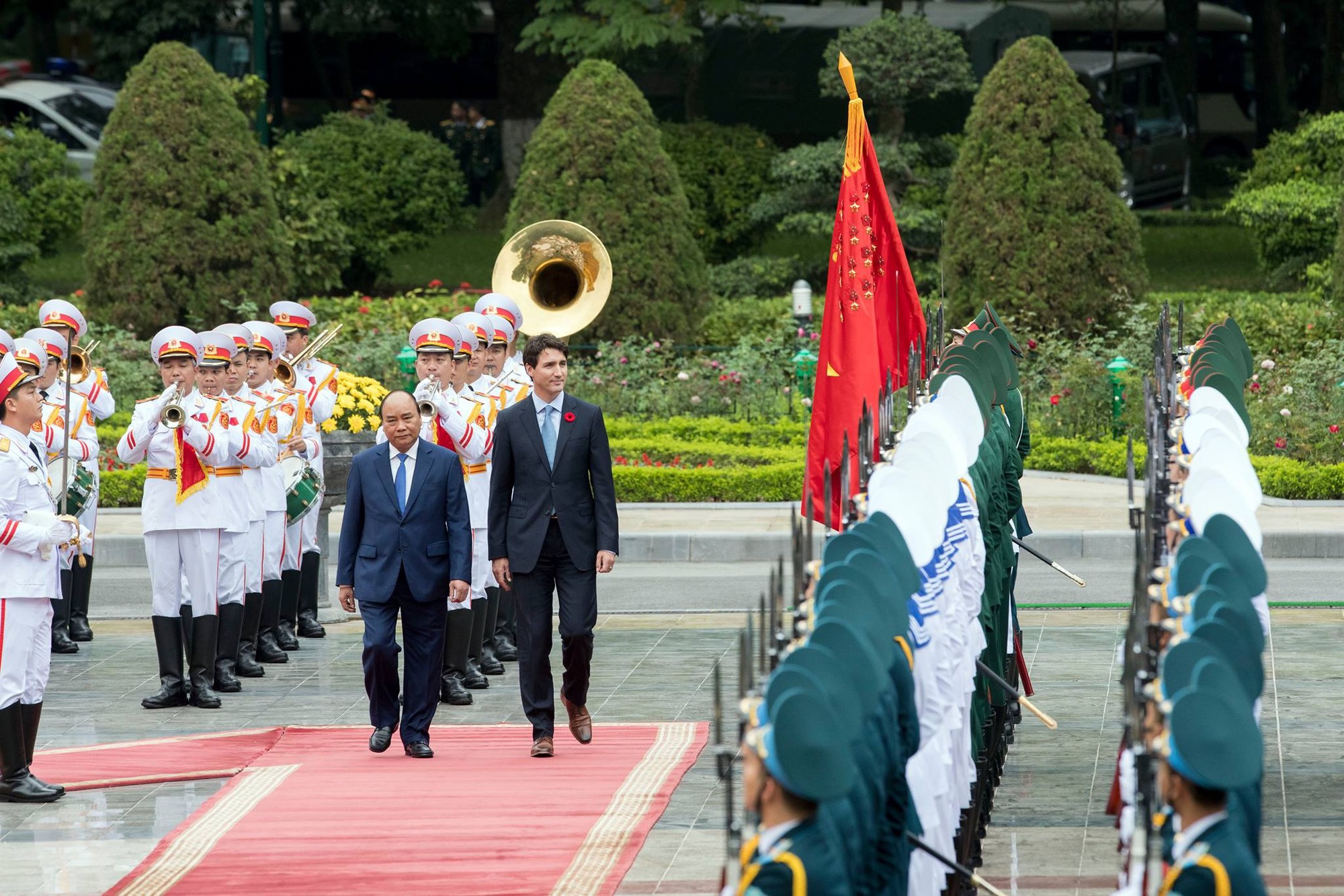 ​Canadian premier welcomed in Hanoi
