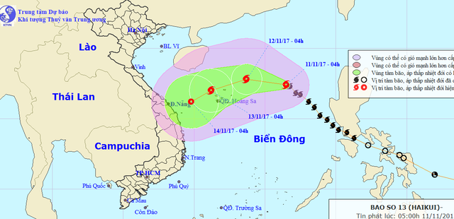 Tropical storm Haikui closes in on Vietnam's Paracels