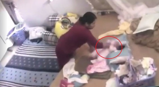 Maid caught beating month-old infant in northern Vietnam