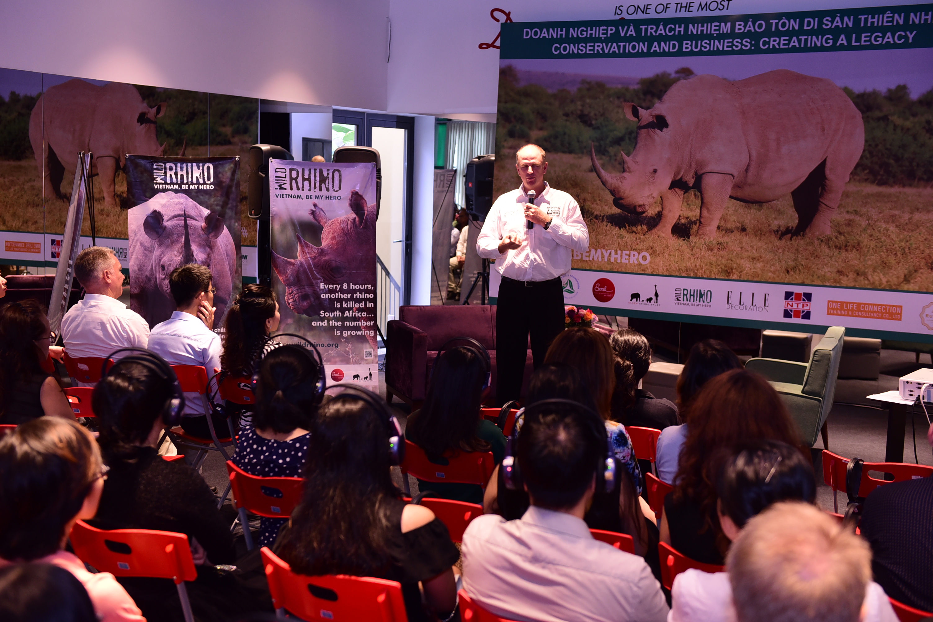 In Vietnam, wildlife vet talks saving poached rhinos