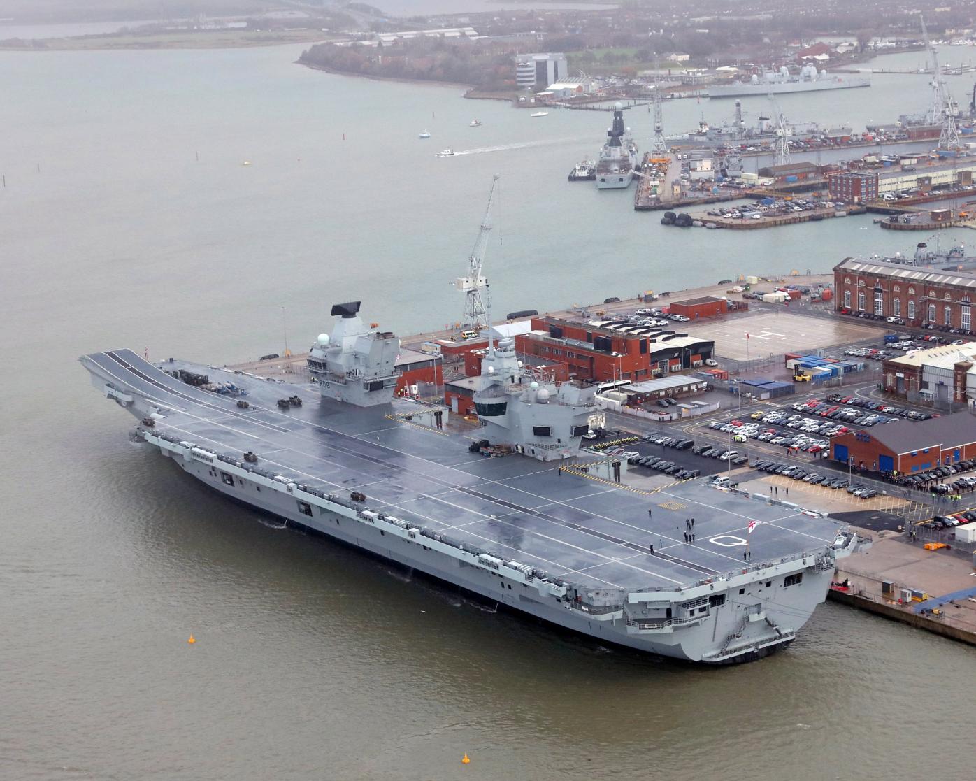 Britain's new 3 billion pound warship has a leak