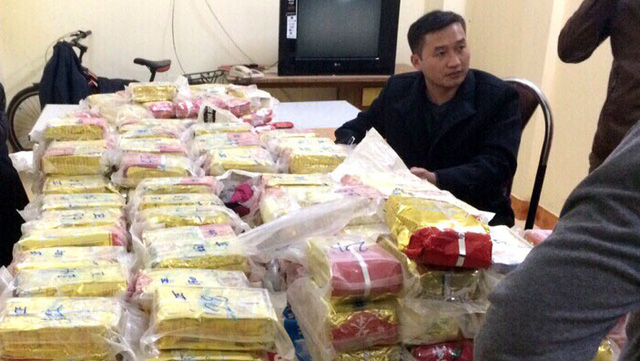 Illegal ring busted for smuggling 171kg of heroin from Laos into Vietnam