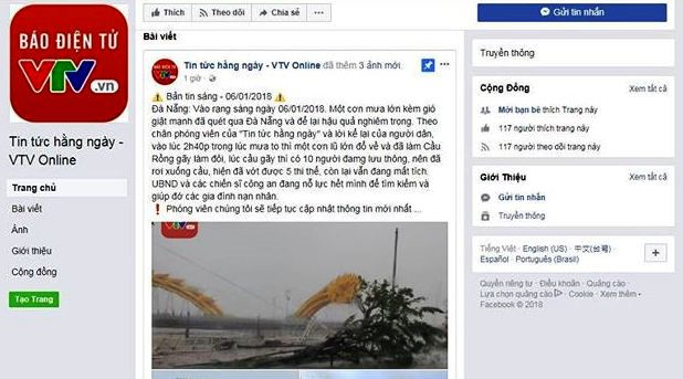 ​Da Nang authorities hunt for Facebook user who fakes broken bridge news