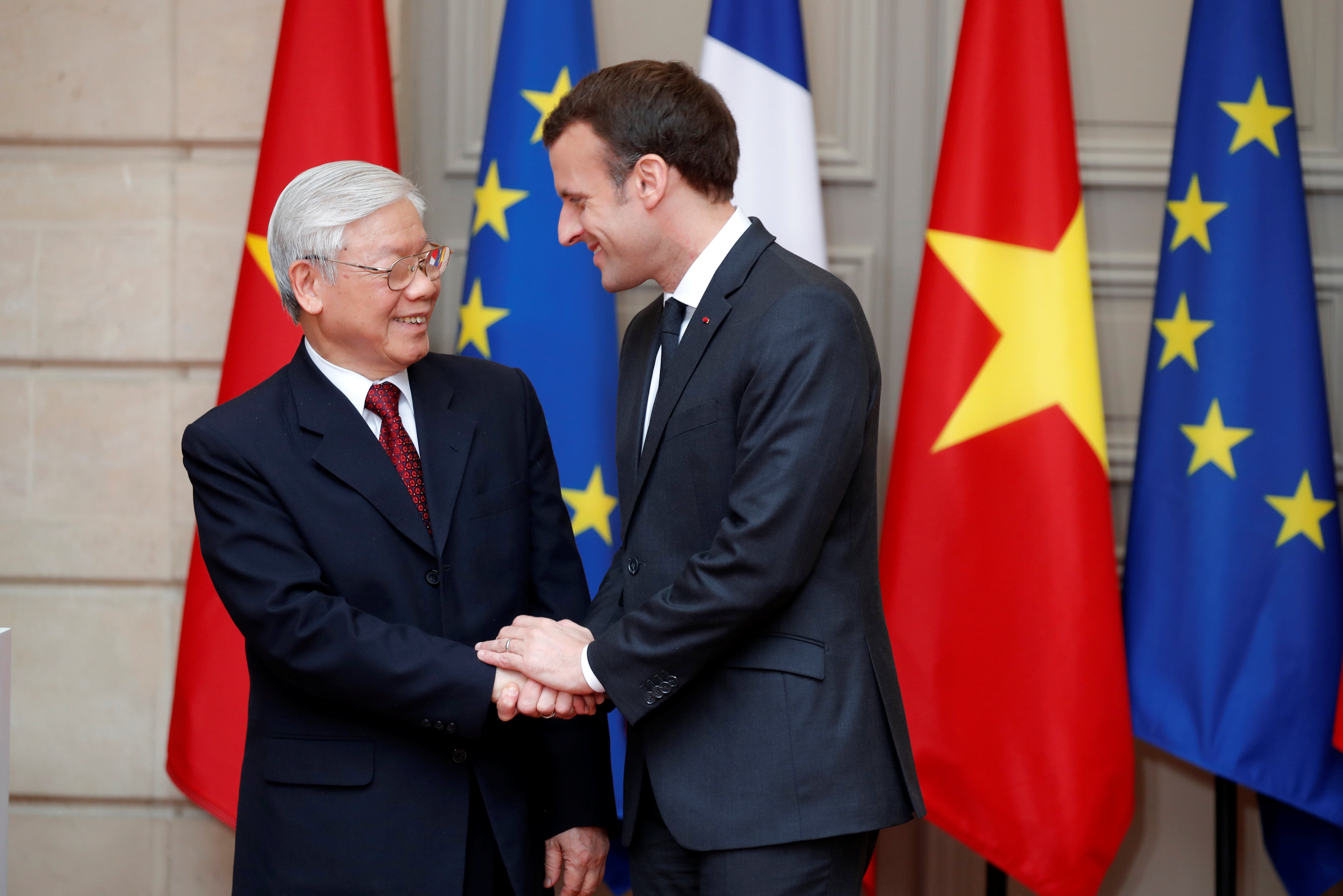 ​Vietnamese Party chief holds talks with French President