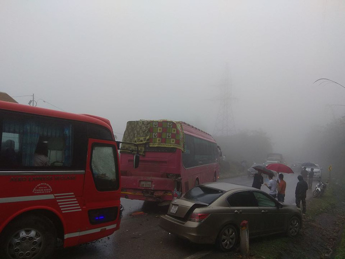 ​19 cars damaged in multiple highway pile-ups in northern Vietnam