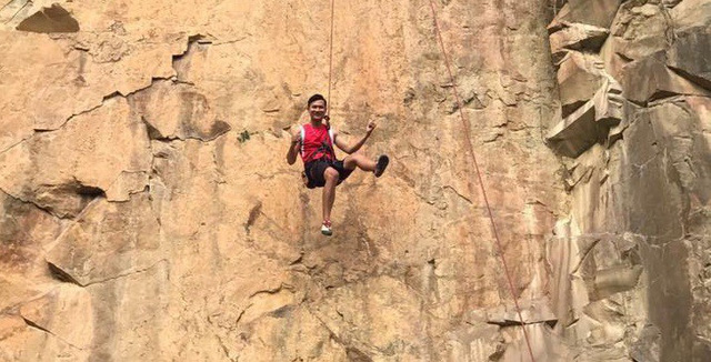 ​Vietnamese man finds meaning of life: beating acrophobia, becoming rock-climbing trainer