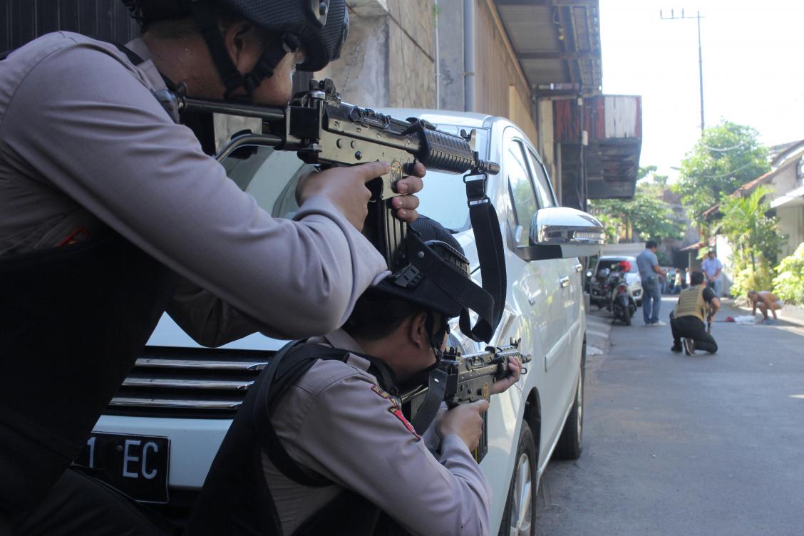 Militant family uses child in suicide bomb attack on Indonesian police