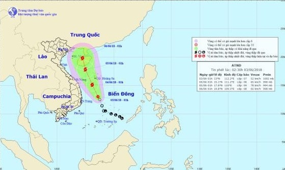 ​Tropical depression forms in East Vietnam Sea, may become storm