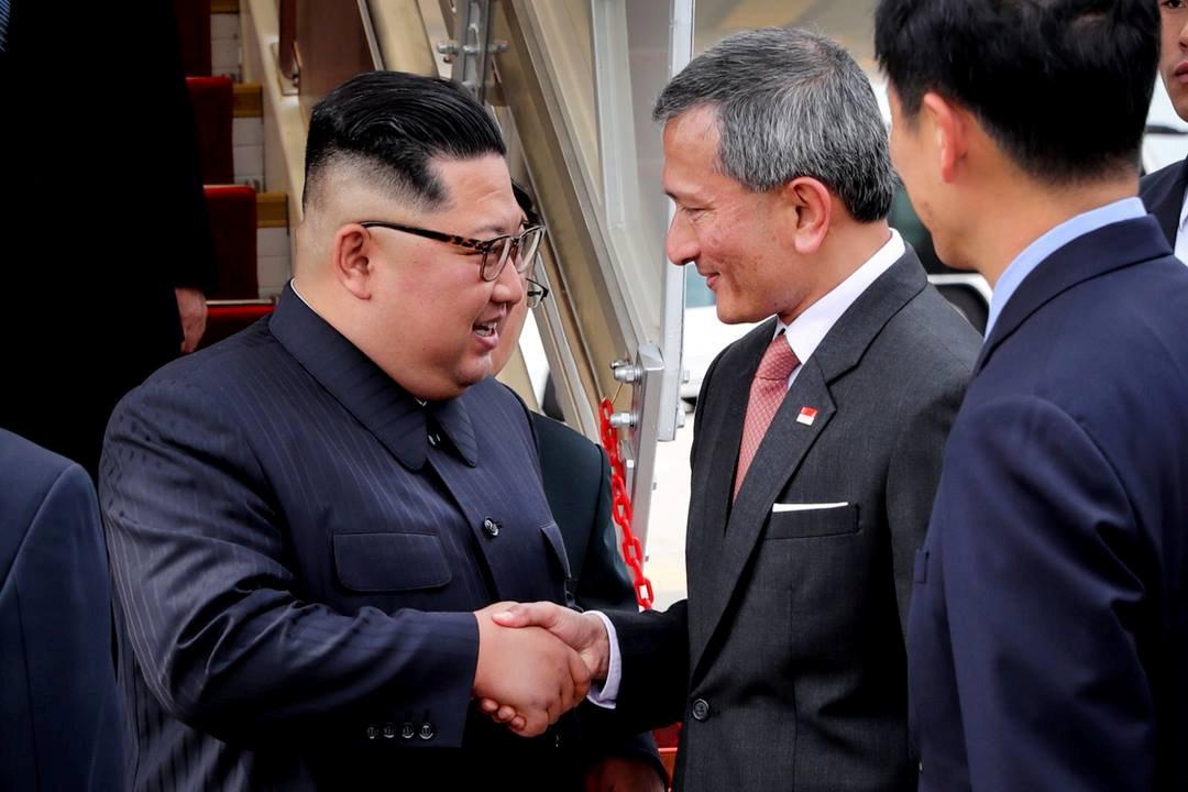 N. Korea's Kim arrives in Singapore for historic Trump summit